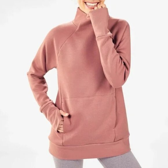 Fabletics Tops - Fabletics Zaylee Funnel Neck Tunic Sweatshirt Womens Size Small